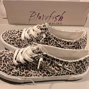 Blowfish Leopard Print Women’s slip on sneaker. Size 10. Never worn.